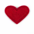 Kokkino kentimeno emblima kardias axesouar rouhon DIY, thermokollitiko 2.5x2cm. - Heart Cloth Patch(DW8815-10)