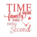 Acrylic mirror wall sticker with family quote, waterproof DIY home decor for living room. - Red