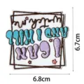 Embroidered patch cute badge clothing DIY accessory decorative applique apparel detail - DW9121-2