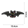 Halloween pipistrello toppa ricamata gotica spaventosa decorazione vestiti fai da te 3.5cm - Pipistrello (DW9080-6)