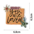 Bohemian embroidery patch You Are Loved motivational quote iron on badge clothing appliques - DW9121-25