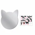 Katzenform Acryl Spiegel Wandaufkleber DIY niedliche Gesichtsaufkleber Set Deko - Katze / S