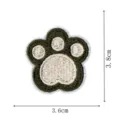Cute bear paw embroidery patch for clothing decoration, DIY apparel sewing accessory item. - Bear Paw Style (DW9106-2)