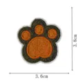 Cute animal paw embroidered patch, colorful cloth sticker badge for clothing phone case decor. - Bear Paw Style (DW9106-8)