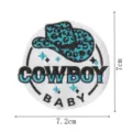 Patch brodé chapeau de cowboy badge vêtement bricolage applique accessoire 7.2x7cm - Chapeau de Cowboy COWBOY BABY