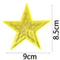 Golden star embroidered patch clothing accessory for jackets hats DIY repair decorative applique. - DW9070-2