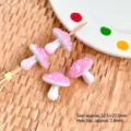 Pink polka dot mushroom beads for DIY handmade bracelets, necklaces, and jewelry accessories. - Pink Cartoon Star Clip (My Melody) / 1 Piece