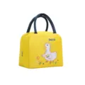 Joli sac à lunch isotherme canard dessin animé jaune pochette bento pour école travail. - Canard Appel Jaune
