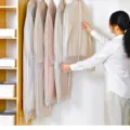 Hanging garment dust cover, translucent suit bag for wardrobe storage, dustproof coat protector. - 60*80cm / Transparent with Zipper