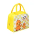 Sac à déjeuner isotherme jaune Space Duck dessin animé sac bento portable travail école. - A Canard Spatial Grille Jaune