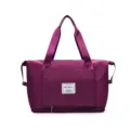 Sac de voyage pliable violet grande capacité sac de sport fourre-tout bagage à main pour femme - Violet