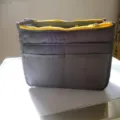 Felt Handbag Organizer Insert Bag Multi Pocket Tote Purse Shaper Makeup Storage Bag - M / Gray