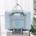 Hellblaue Reise Duffle Bag Koffer Organizer wasserdichte faltbare Trolley Hülle Reisetasche - Einlagig / Blau