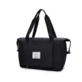 Sac de voyage pliable imperméable pour homme et femme, sac de sport de fitness avec compartiment. - Noir