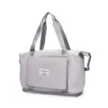 Sac de voyage de sport pliable gris pour homme et femme, sac à main de fitness imperméable. - Gris foncé