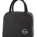 Borsa termica per pranzo in tessuto Oxford nero, borsa portavivande termica portatile. - Nero Cationico