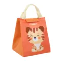 Cartoon insulated lunch bag with cute tiger print, portable thermal bento tote for kids. - 3D Orange Cute Tiger