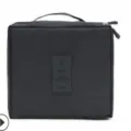 Black portable travel toiletry bag waterproof makeup organizer cosmetic storage pouch - 22cm*18cm*8cm / Black