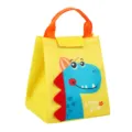 Insulated lunch bag for kids cute cartoon dinosaur portable bento box thermal tote bag yellow - 3D Yellow Dinosaur