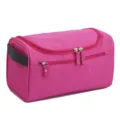 Grande trousse de toilette de voyage impermeable pour homme, pochette de maquillage. - 25x14x15cm / Rose rouge