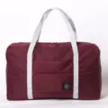 Bolso de viaje plegable de gran capacidad bolsa de equipaje de nailon color burdeos - Burdeos