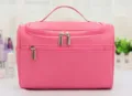 Sac cosmetique de voyage rose trousse de maquillage en nylon impermeable etanche. - Rose