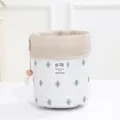 Sac de maquillage cylindrique de voyage grande capacité cordon de serrage pochette cactus rangement - Cactus