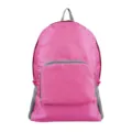 Sac à dos de voyage pliable rose, sac à dos étanche léger pour femmes hommes quotidien. - Rose rouge