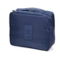 Portable travel cosmetic bag toiletry storage pouch organizer for business trips and daily use. - Navy Blue