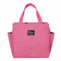 Sac isotherme repas pour femme et homme, grand sac lunch bag thermique avec poches de rangement. - Rose