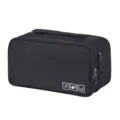 Sac de rangement de voyage noir pour sous-vêtements, organisateur multifonctionnel portable. - Noir