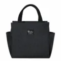 Sac isotherme noir avec poches laterales sac repas thermique portable pratique - Noir