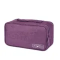 Sac de rangement pour sous-vetements de voyage portable violet multifonction poche. - Violet