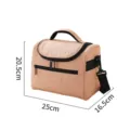 Borsa termica porta pranzo per donna e uomo, lunch box isolata portatile per lavoro e scuola. - Rosa