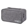Sac de rangement de voyage portable pour sous-vêtements organiseur gris multifonction - Gris clair