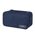 Portable travel underwear organizer bag multi-functional storage bag for trip blue - Dark Blue