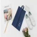 Travel shoe storage bag portable foldable waterproof zipper pouch for luggage organizing - 36-21cm / Navy Blue