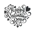 Valentijnsdag acryl spiegel muursticker DIY liefde hart thuis slaapkamer decoratie. - Zwart