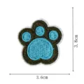 Cute embroidered bear paw patch DIY clothing accessory decorative patch, 3.6x3.8cm size. - Bear Paw Style (DW9106-12)