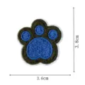 Blue bear paw embroidery patch DIY clothing accessories decorative applique badge sticker - Bear Paw Style (DW9106-15)