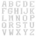 Set de patchs brodés alphabet universitaire blanc A-Z, patchs décoratifs pour vêtements DIY. - Ensemble de 26 Lettres / Argent