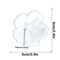 3D printed flower fridge magnet cute magnetic decorative accessory for home kitchen - White-B
