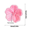 3D printed pink flower fridge magnet, creative magnetic floral decoration for home office decor. - Pink-B