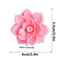 Pink 3D printed flower fridge magnet cute magnetic floral home decor office sticker - Pink-C