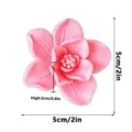 3D Magnetic Flower Fridge Magnet Cute Pink Floral Refrigerator Sticker Home Decor - Pink-D