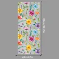 Película para ventana estática de flores coloridas adhesivo de vidrio 43x100cm hogar - SBW-CBCBL004 / 43x100cm