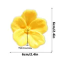 3D yellow flower refrigerator magnet cute magnetic floral sticker for home kitchen decor - Yellow-Brooklyn Style