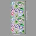 Película estática para ventana con patrón floral de campanilla colorida, 43x100cm. - SBW-CBCBL005
