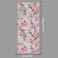 Película de vidrio para ventana electrostática de flor de cerezo, adhesivo 100x43cm - SBW-CBCBL012