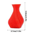 Vaso magnetico stampato in 3D calamita per frigorifero, piccolo vaso di fiori colorato - A-Rosso